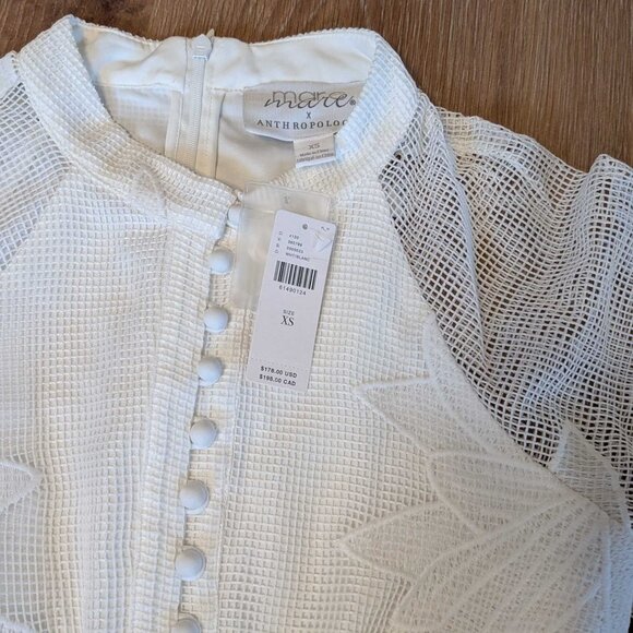 NWT XS Mare Mare Sabine Embroidered Mini Dress - Picture 3 of 5